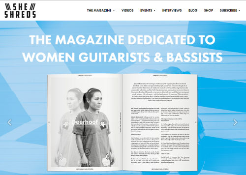 “She Shreds” celebrates women guitarists and combats sexism“Fabi Reyna began playing guitar when she