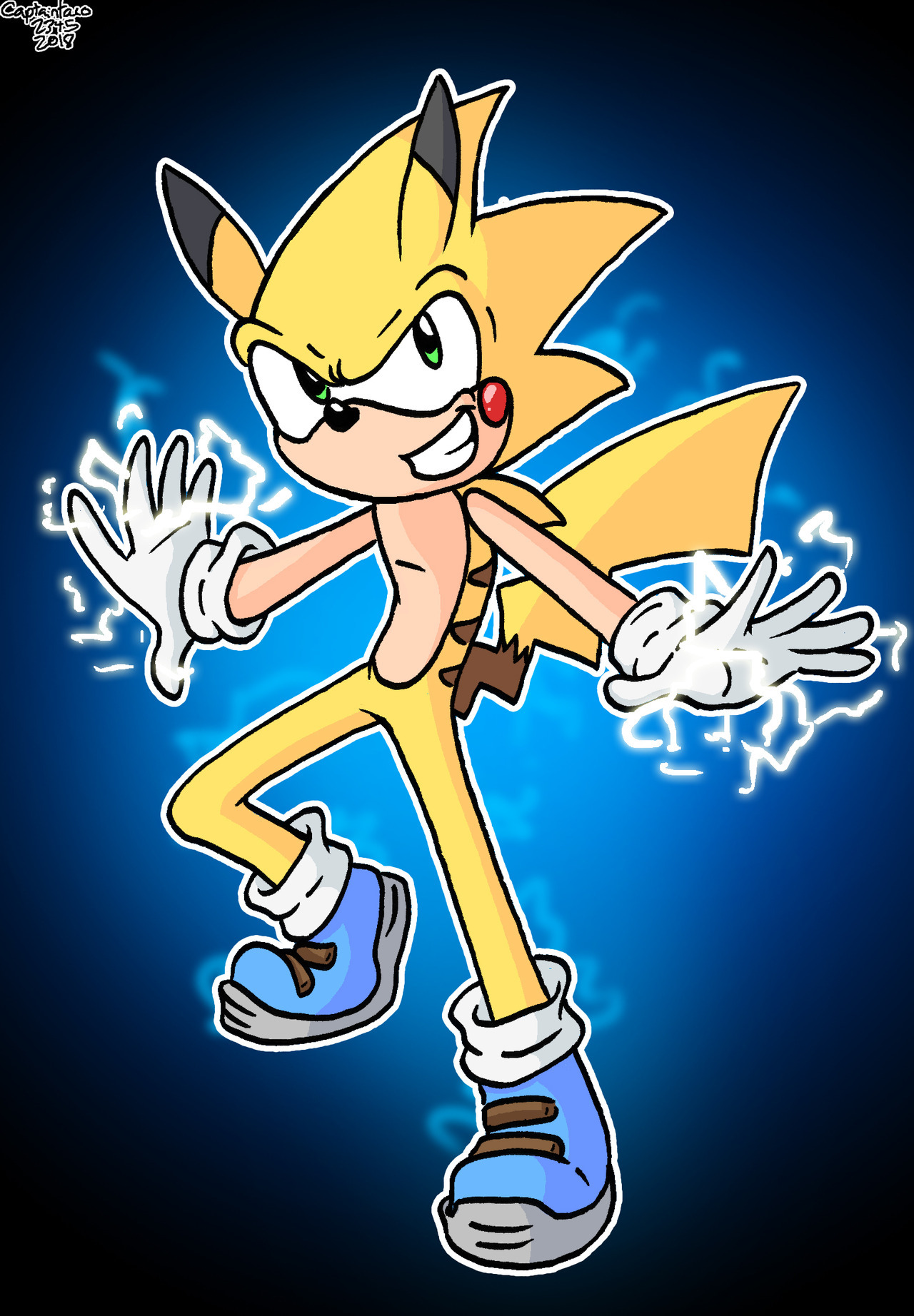 I drew Sonichu again. I don’t know why I do this. Commission Info - Ko-fi - Redbubble