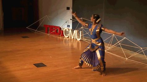 tedx:Above — moments from Chinmayi Bhavanishankar’s beautiful  Bharatanatyam dance performance at TE