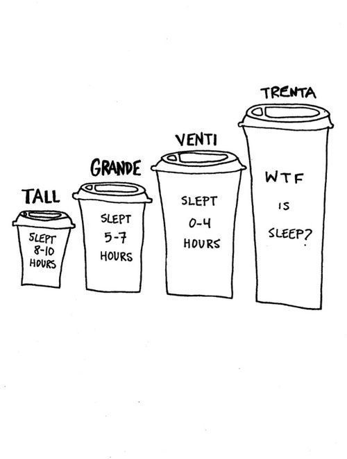 I never go below venti.