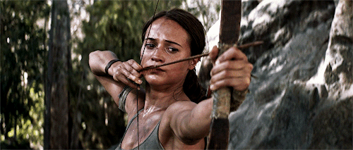 quellfalconer:Some men like dangerous women.Some men are foolish.Alicia Vikander as Lara Croft in To