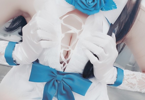  FGO~芽衣cosplay 色气白丝~巨乳？二次元~双马尾~羞耻play是你喜欢的福利吗？ 