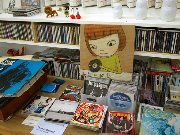 crispycrunchlunchpunch:  Yoshitomo Nara in his Studio from W Magazine 