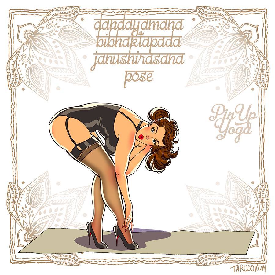 gameraboy:  Pin-up Yoga by Andrew Tarusov Check out his Kickstarter as welll! 