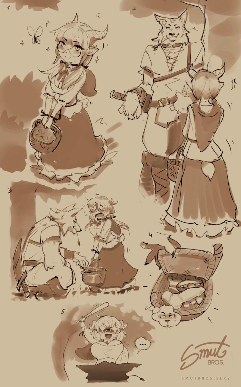 bbc-chan:  Red Riding Wood - Page 01Random little comic about a cutie and a wolf.BECOME