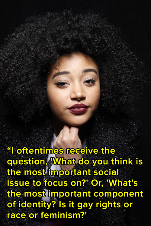 micdotcom: Amandla Stenberg just nailed the importance of intersectionality. Being yourself and emb