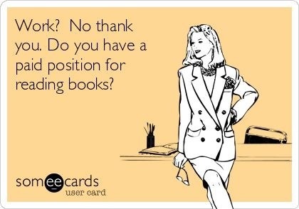 booksdirect:  “Work? No thank you … ” 