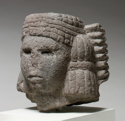 met-africa-oceania:Head of a Water Deity (Chalchiuhtlicue), Arts of Africa, Oceania, and the America