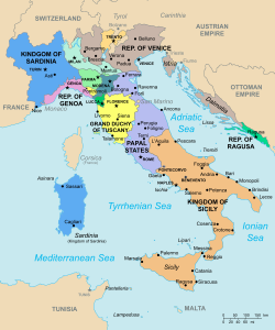 Political Map Of Italy In The Year 1796