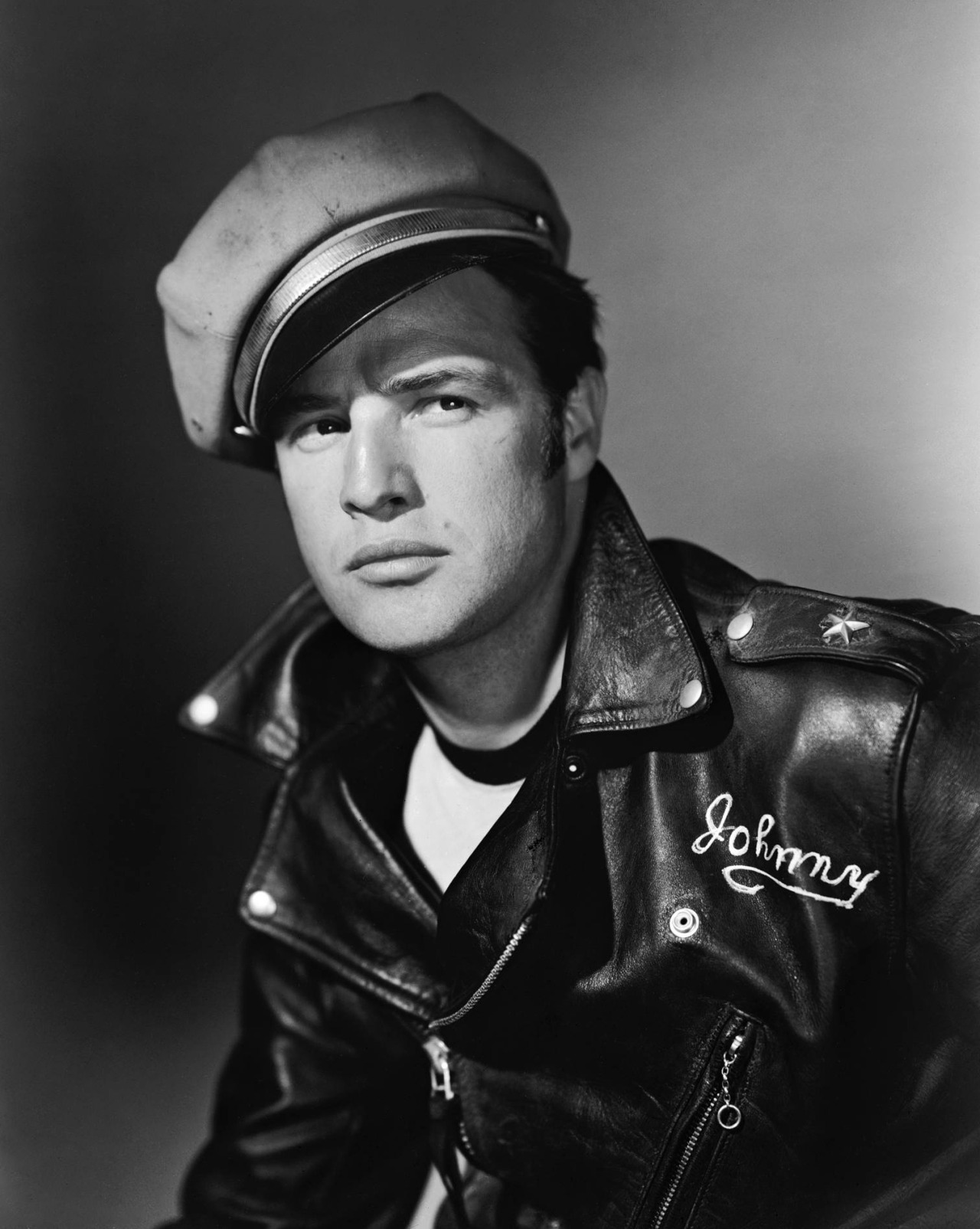 marlonmybrando:  Marlon Brando as Johnny Strabler in “The Wild One” from 1953