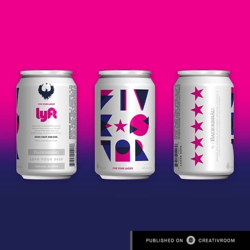 Really cool #packaging - Five Star Lager by Chicago&rsquo;s Baderbrau Brewing in partnership wit