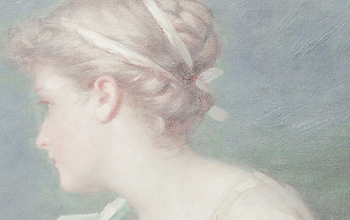 ladymaqbeth:  John William Waterhouse Miranda, Detail (1875) 