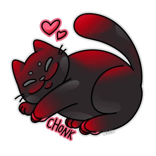 There is merch I’ve been waiting to release, so here’s the first design! This chonk boy 