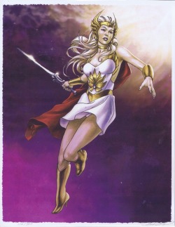 Zimarra:  Comicbookwomen:   She-Ra Print By Mike Choi   So My Rl Name Is Very Close