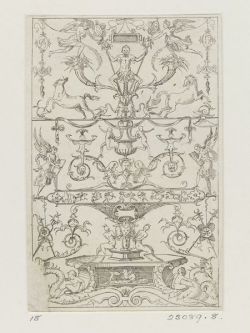 gloryliesinconvincing:  &ldquo;Petites Arabesques&rdquo;, Jacques Androuet du Cerceau France, 1550 V&amp;A, 23089:8 