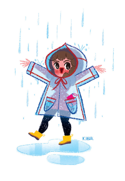 Its been raining so much in LA I bought myself a raincoat and boots! Bring on the rain!