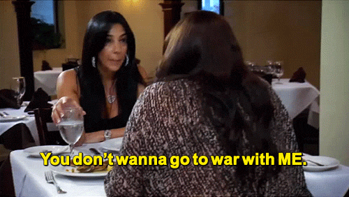 inmyw0rld:  realitytvgifs:  actual footage of WWIII  Karen was my bitch tho  She