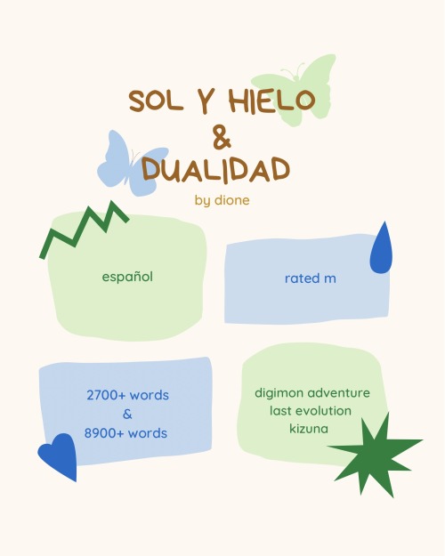 Sol y Hielo // Dualidadby Dione (fanfiction.net)Romance/DramaSpanishRated M/MA“Resiste por favor, te