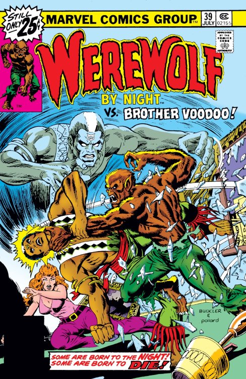 superheroesincolor:Werewolf by Night Vol 1 #39 (1976)   //  Marvel Comics Brother Voodoo (Jericho Dr