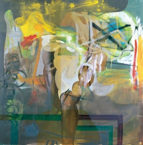 Albert Oehlen, Untitled, 1993, oil on canvas, 200 x 200 cm, Saatchi Gallery, London. SourceHaving wo