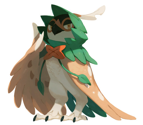 bluekomadori: Here’s a bunch of pokes I’ve drawn recently. alsooo I’ve beaten Sun & Moon and I can say that Decidueye is definitely my favorite monster from Alola region <3 
