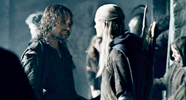 victaerion:lotr meme: Seven friendships/otps [1/7] → Aragorn & Legolas We thought you were dead.