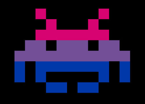 charlesoberonn:  I saw a post telling bi people not to “invade” LGBT spaces. Which inspired me to make this. Please reblog if you’re a bi space “invader” or support bi space invaders. 