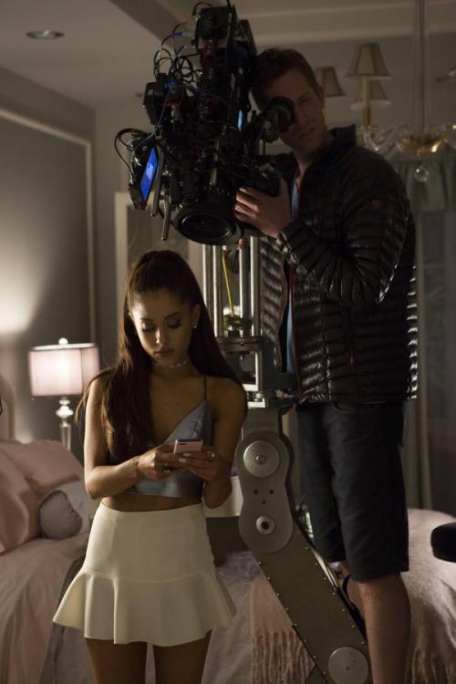 ariana-news:@screamqueens: Behind the scenes with Chanel #2, @ArianaGrande! #ScreamQueens