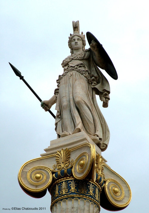 Statue of Goddess Athena by Elias-Chatzoudis