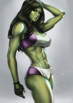 Dandon-Fuga:  She Hulk ♥Https://Www.patreon.com/Posts/5770092