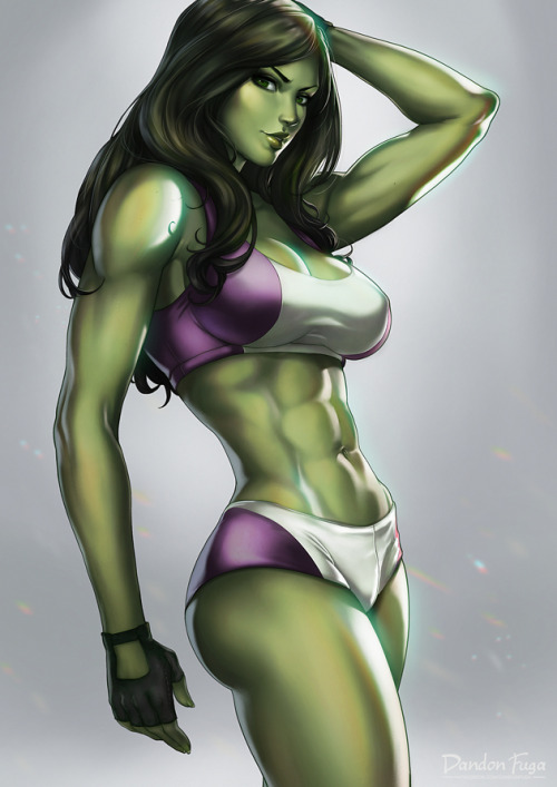 dandon-fuga:  She Hulk ♥ https://www.patreon.com/posts/5770092 porn pictures