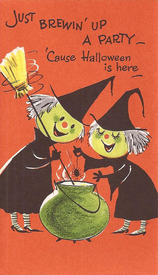 thegroovyarchives:  Vintage Halloween Invitation via Trent Britton on Pinterest.