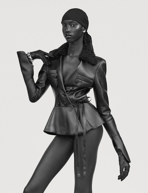 fuckrashida:Anok Yai, Adut Akech Bior and Eniola Abioro photographed by Ethan James Green. i-D Magaz