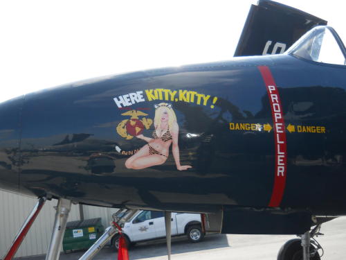 fcba:  F7F Tigercat nose art. (Photo)