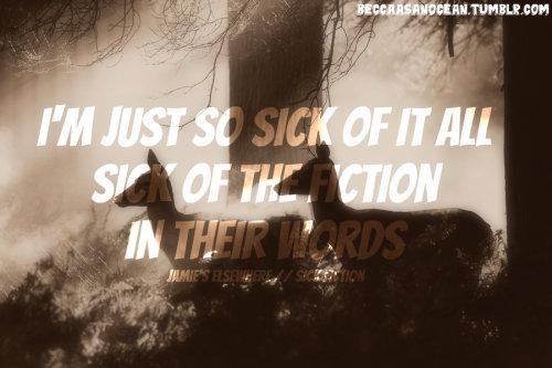 beccaasanocean:  Jamie’s Elsewhere // Sick Fiction