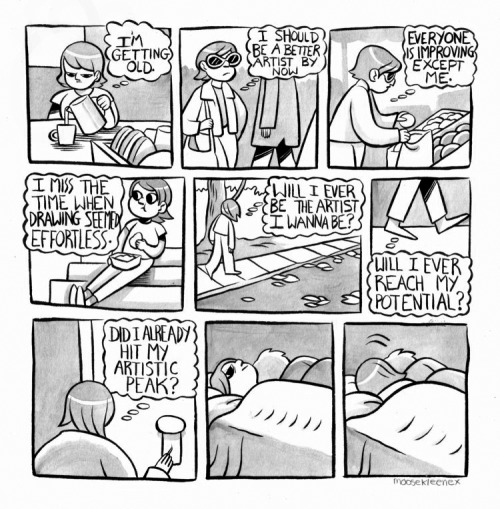 moosekleenex:  Venting insecurities. 