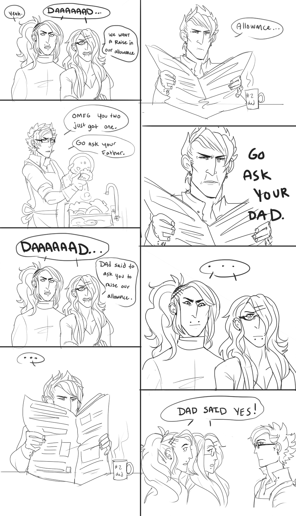 prince-ichi:  (right click/open in a new tab to full view) Daddy Trip and Mom Virus