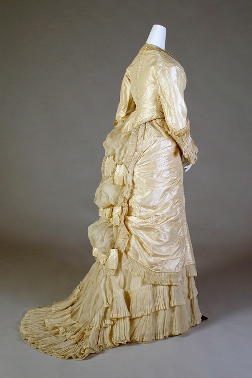 Wedding dress, 1876From the Kent State University Museum on Facebook