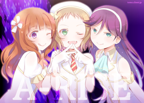 necolucky:  「[ラブライブ] A-RISE スクフェス参戦記念イラスト！」/「北原朋萌。◆3日目 セ-60b」のイラスト [pixiv]
