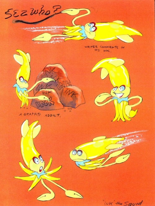 talesfromweirdland:‪Some of Rowland Wilson’s design work for Disney’s The Little Mermaid (1989).‬