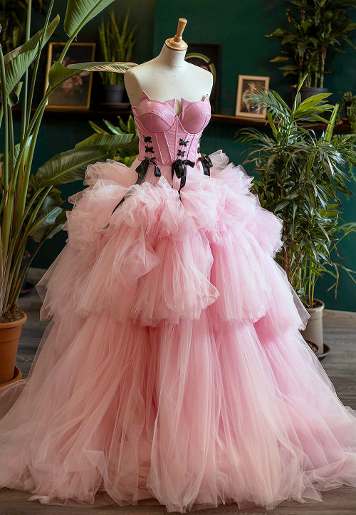 Favourite Designs: Chotronette 'Pink Or Black?' Gowns