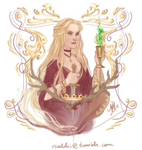 Sometimes I draw Game of Thrones people:Cercei Lannister