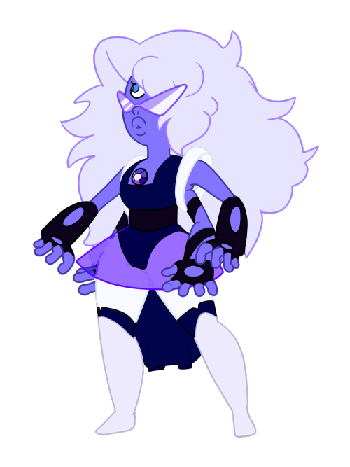 damnmillionaire:  Yoo sorry about the lack of fusions, I was in the ER. Tanzanite!!! A fusion of Amethyst and Sapphire. 