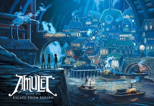If you’re a fan of comics, graphic novels, or art in general, please check out the Amulet series. It’s written and illustrated by Kazu Kibuishi, a Japanese-American artist who also worked on a comic anthology series called Flight and a webcomic called