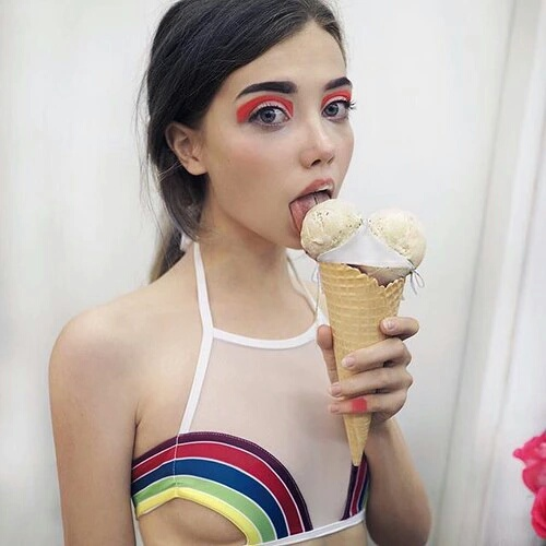 httpskinn - the three things i love - thinspo, rainbows and...