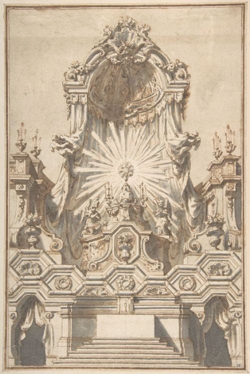 Giuseppe Galli Bibiena , Framed Design for an Altar