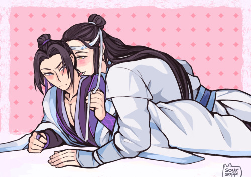 Anime, Mo Dao Zu Shi, Jiang Cheng, Jiang Wanyin, Kiss, Lan Huan