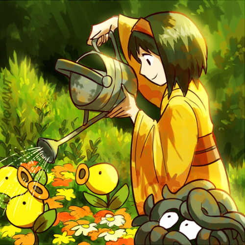 aquanutart:erika watering the bellsprout