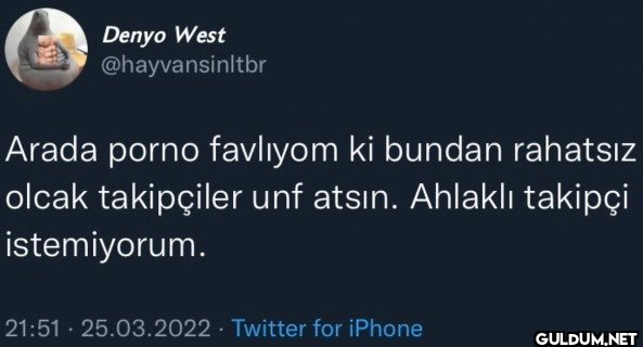 Denyo West @hayvansinltbr...