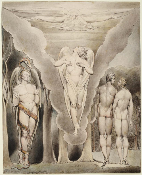 artist-blake: Illustration to Milton`s Paradise Lost, 1807, William BlakeMedium: watercolor